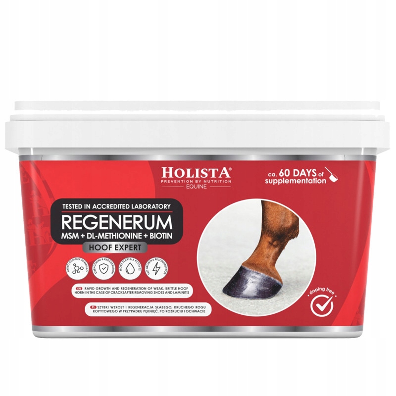 HolistaEquine Hoof Expert Regenerum 1700g Regenerace A Růst Kopyt
