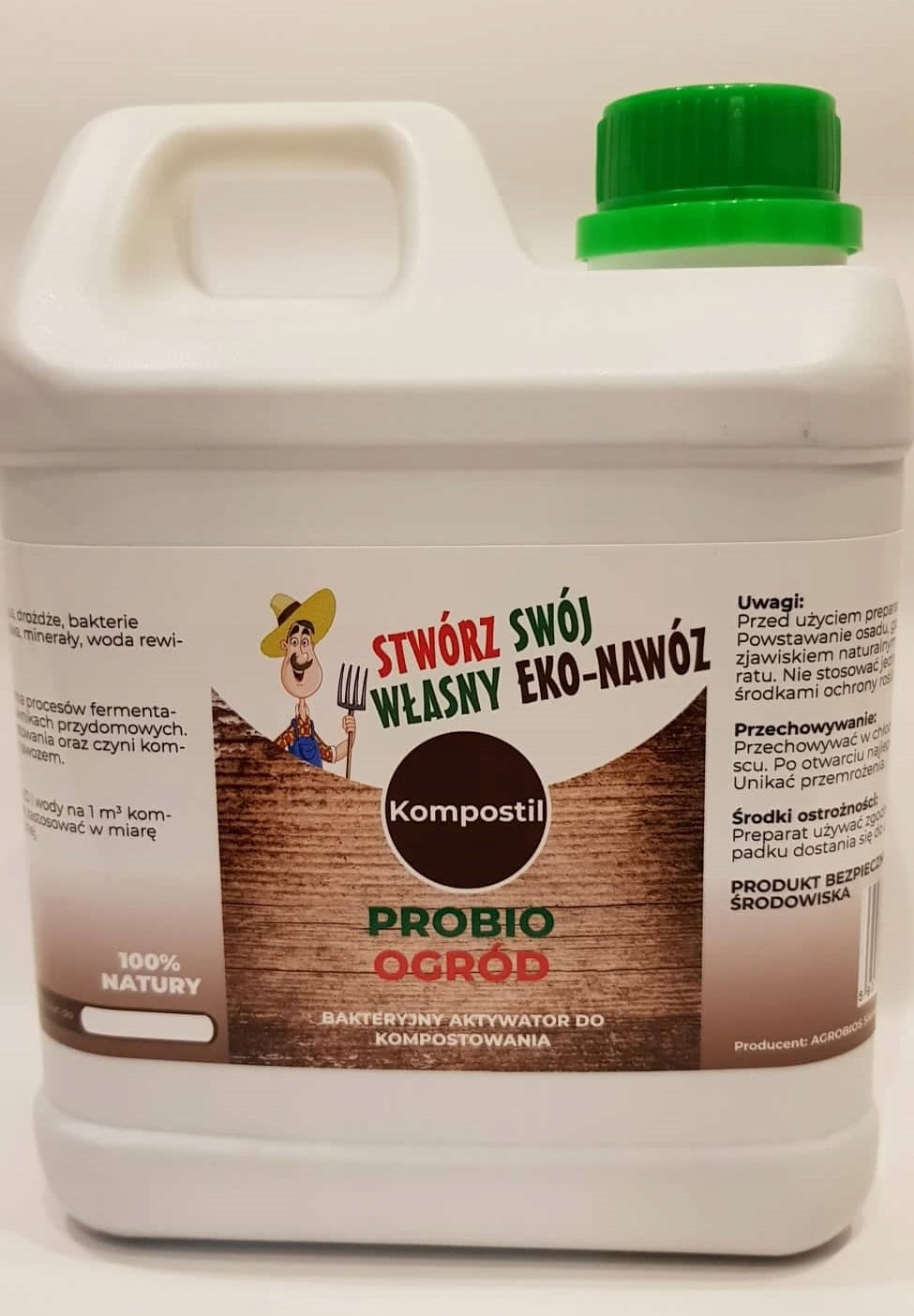 KOMPOSTIL 2L EKSTRAKT PROBIO BAKTERIE KOMPOSTER CAŁOROCZNY SAD OGRÓD