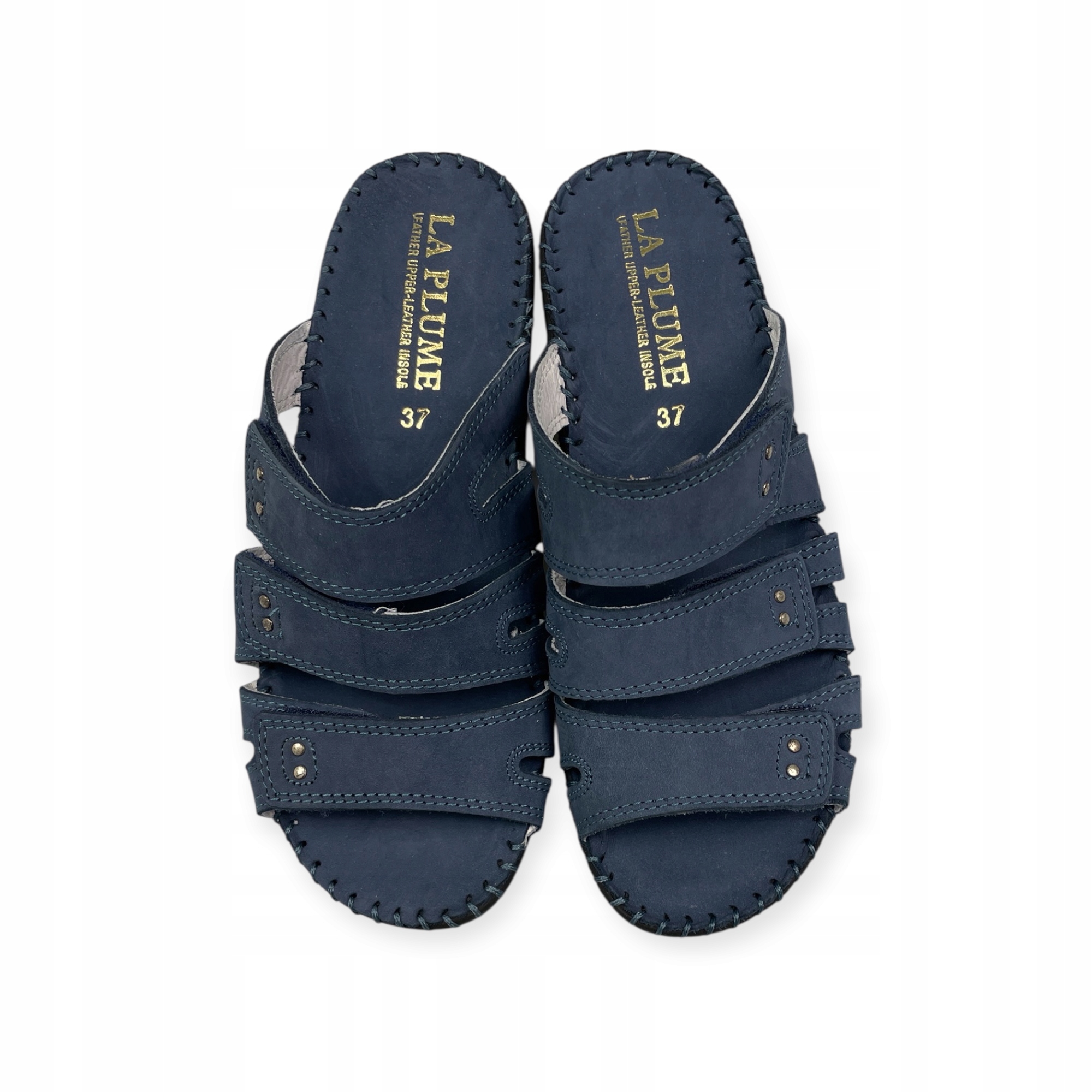 Dámské nazouváky La Plume vel. Tmavě modré, vyrobené v Itálii Komfort