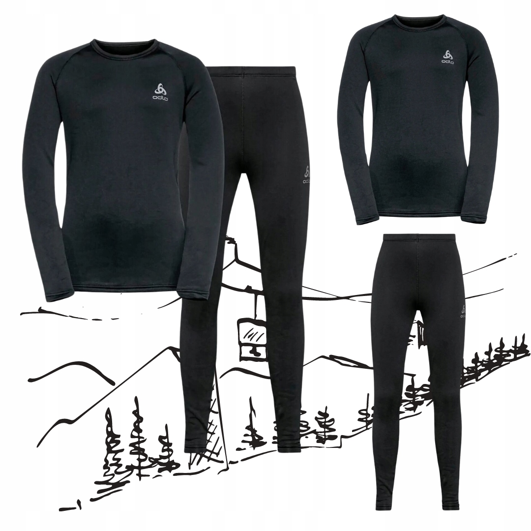 Bielizna termoaktywna dla dzieci na narty Odlo Fundamentals ciepła r.128