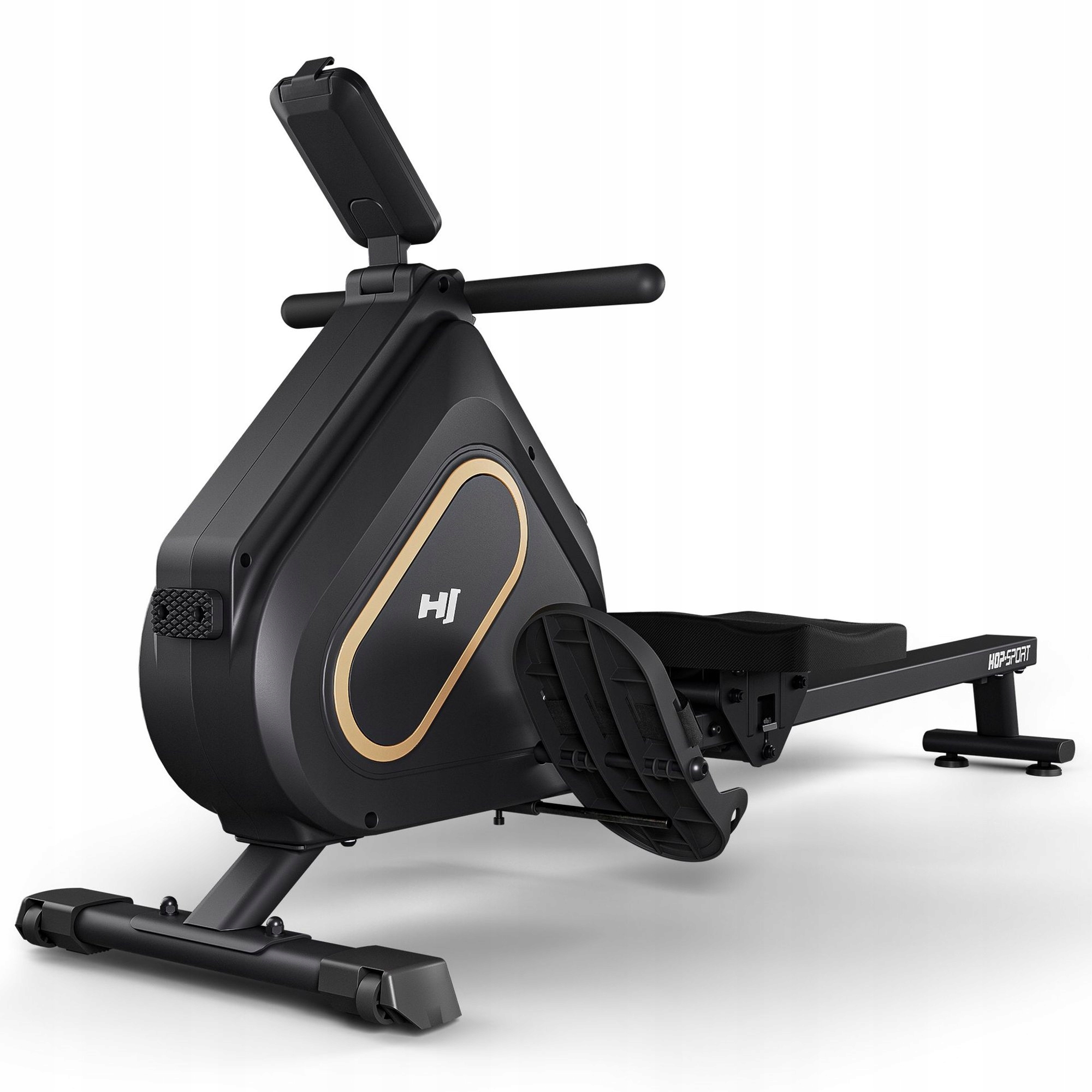 Veslovací trenažér magnetický, skládací, na domácí cvičení Bazel