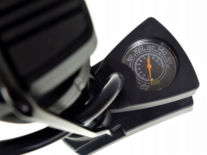 KOMPAKTOWA POMPKA ROWEROWA NOŻNA Z MANOMETREM Moc 0 W