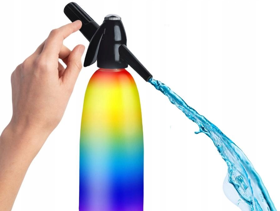 Sifón Saturátor na sódovú vodu CO2 1L Rainbow