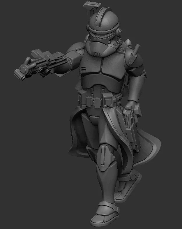 Wolfpack Commander model pasuje do gry StarWars Legion