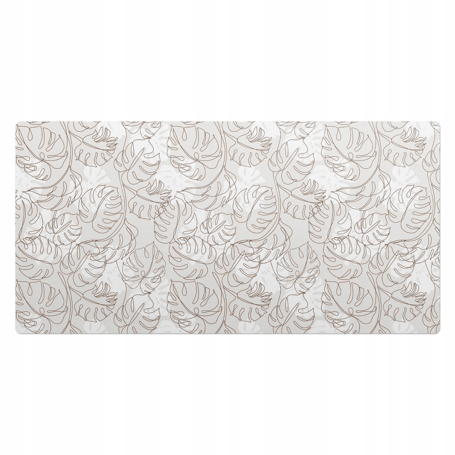 Ochranná podložka na stůl s potiskem Vzor listů monstera 100 x 50 cm