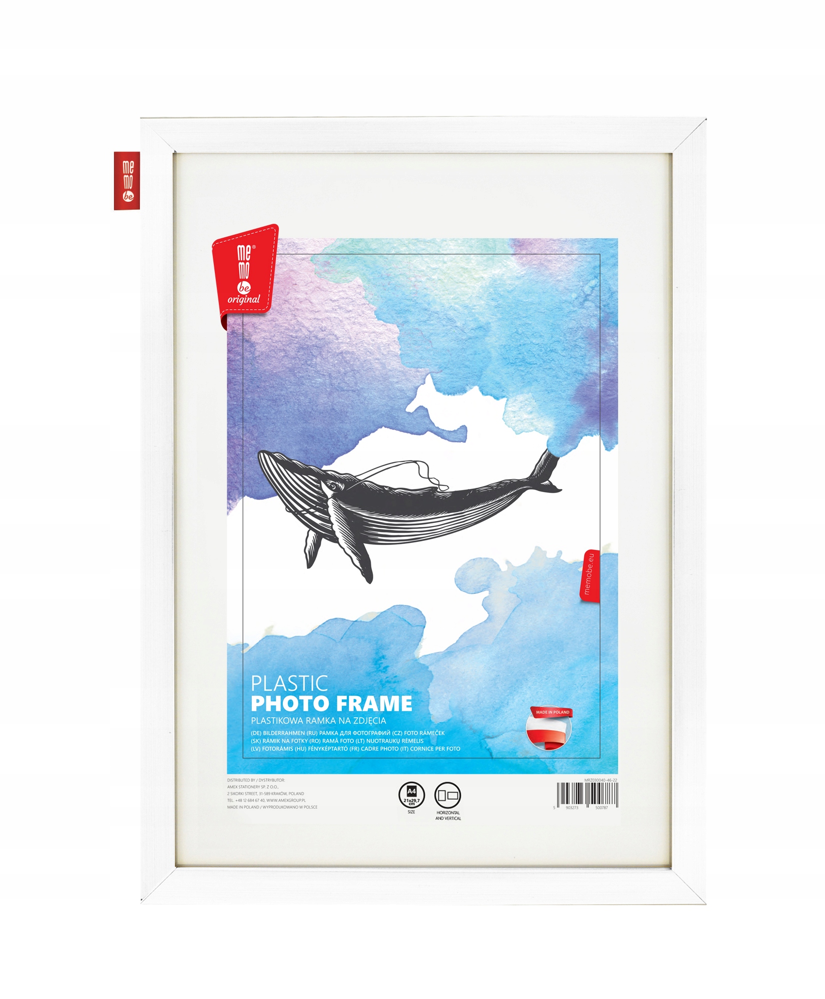 

Ramka na zdjęcia MemoBe rama plastikowa 21x29,7 cm
