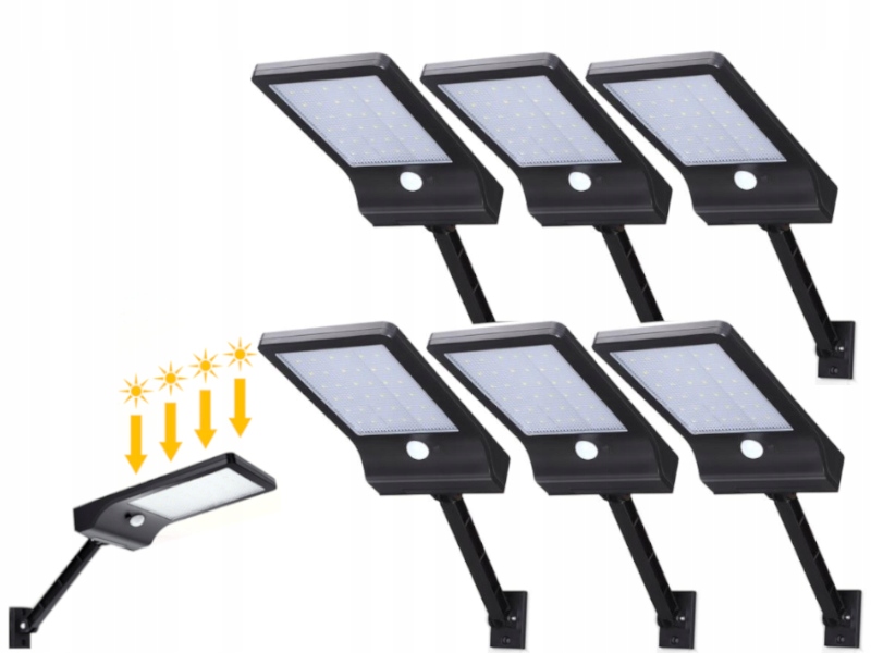 6x Venkovní voděodolná lampa 2,5W Led senzor