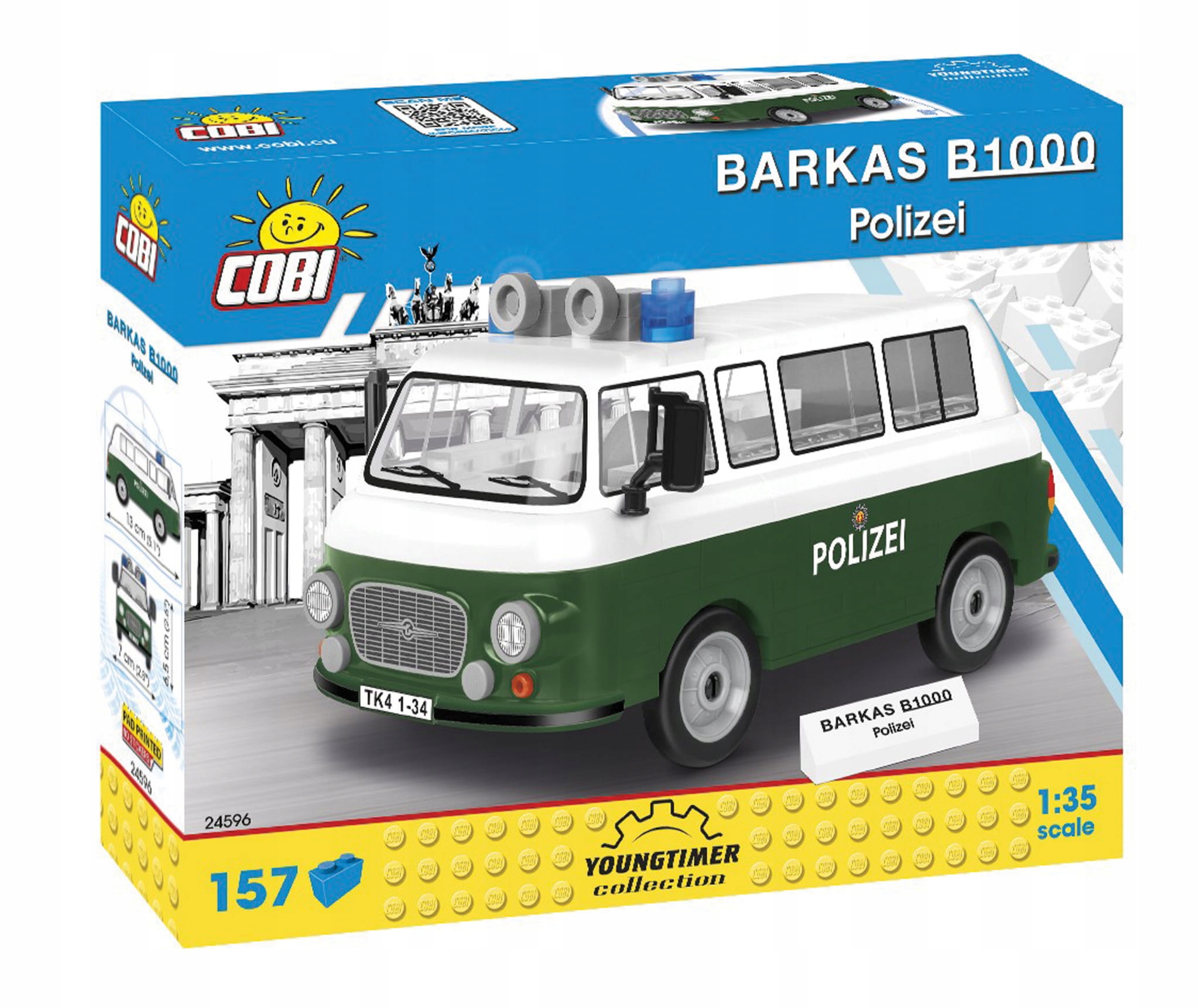

Klocki Cobi legendarne auta barkas B1000 Polizei
