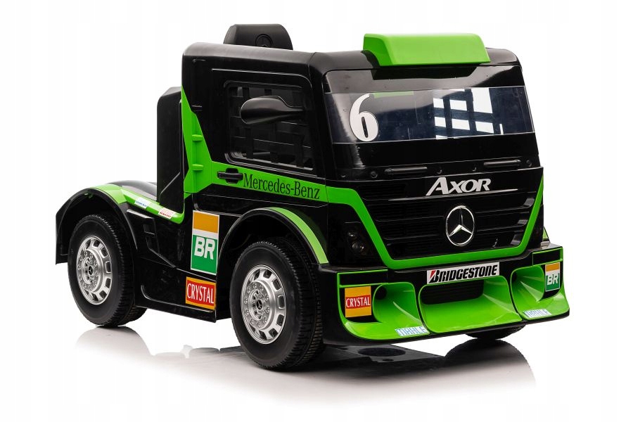 Auto na akumulator ciężarówka z Led i pilotem dla dzieci zielona XMX622