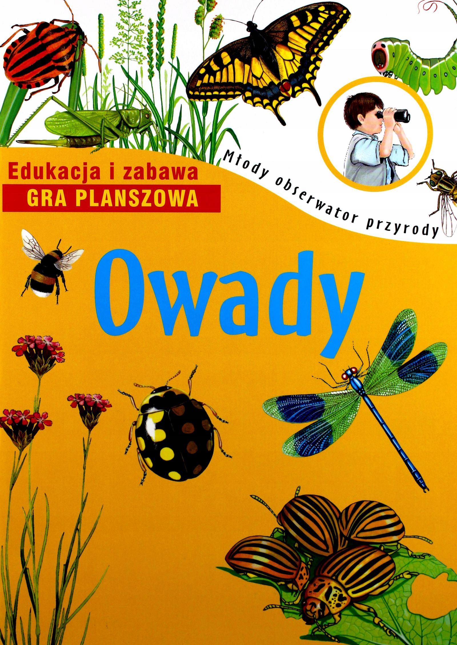Owady Młody Obserwator Przyrody Gra Planszowa (ksi