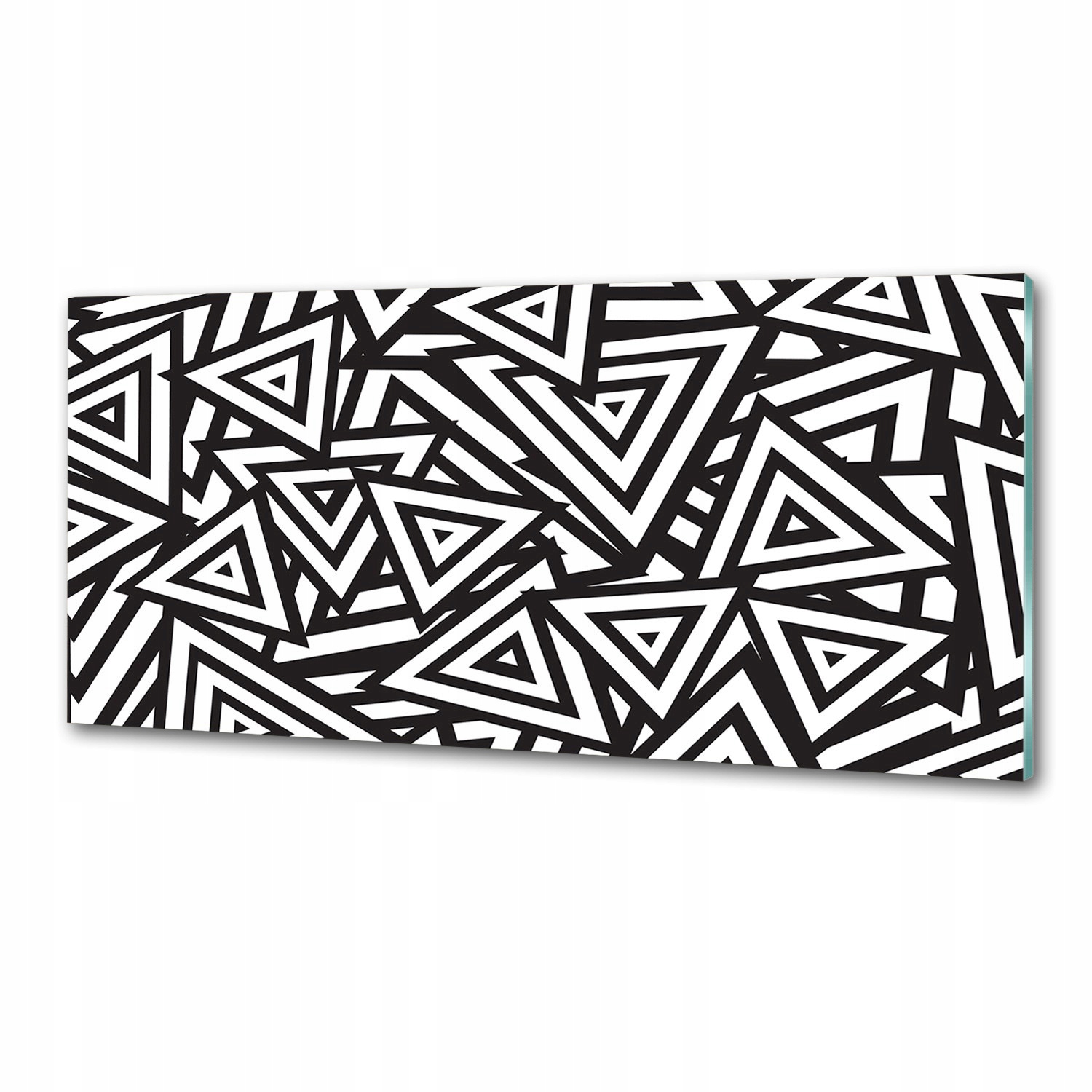 Panel dekor sklo Trojuholníky pozadie 125x50 cm Lepidlo