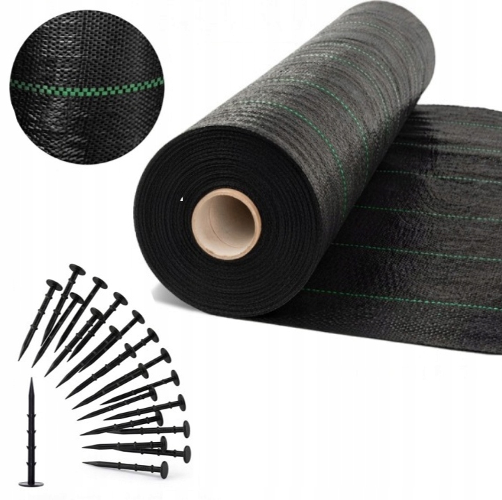 Agrowłóknina Okryciowa Włóknina Ogrodowa Agrotkanina 135g 0,8x50m kołki