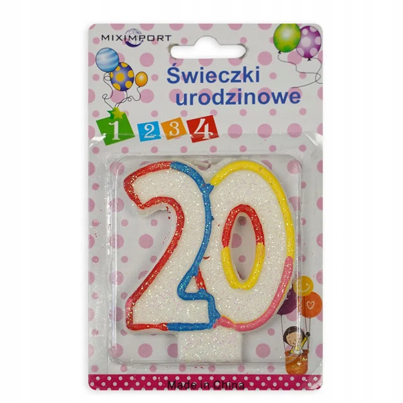 świeczka urodzinowa 20 | ŚW-288K — 4