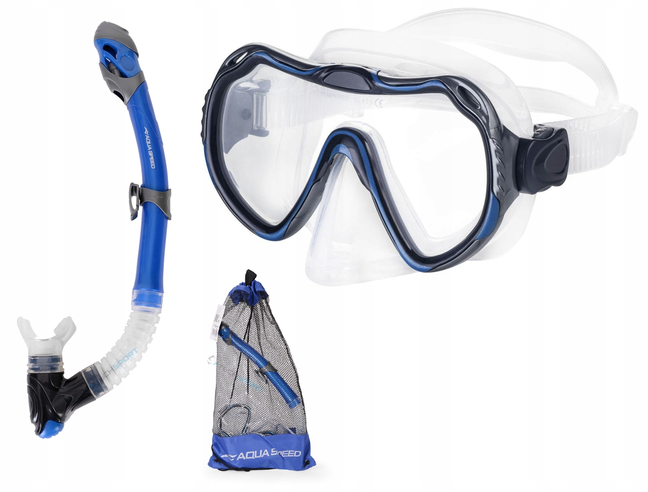 AQUA SPEED JAVA ELBA ZESTAW DO NURKOWANIA PLAŻA BASEN