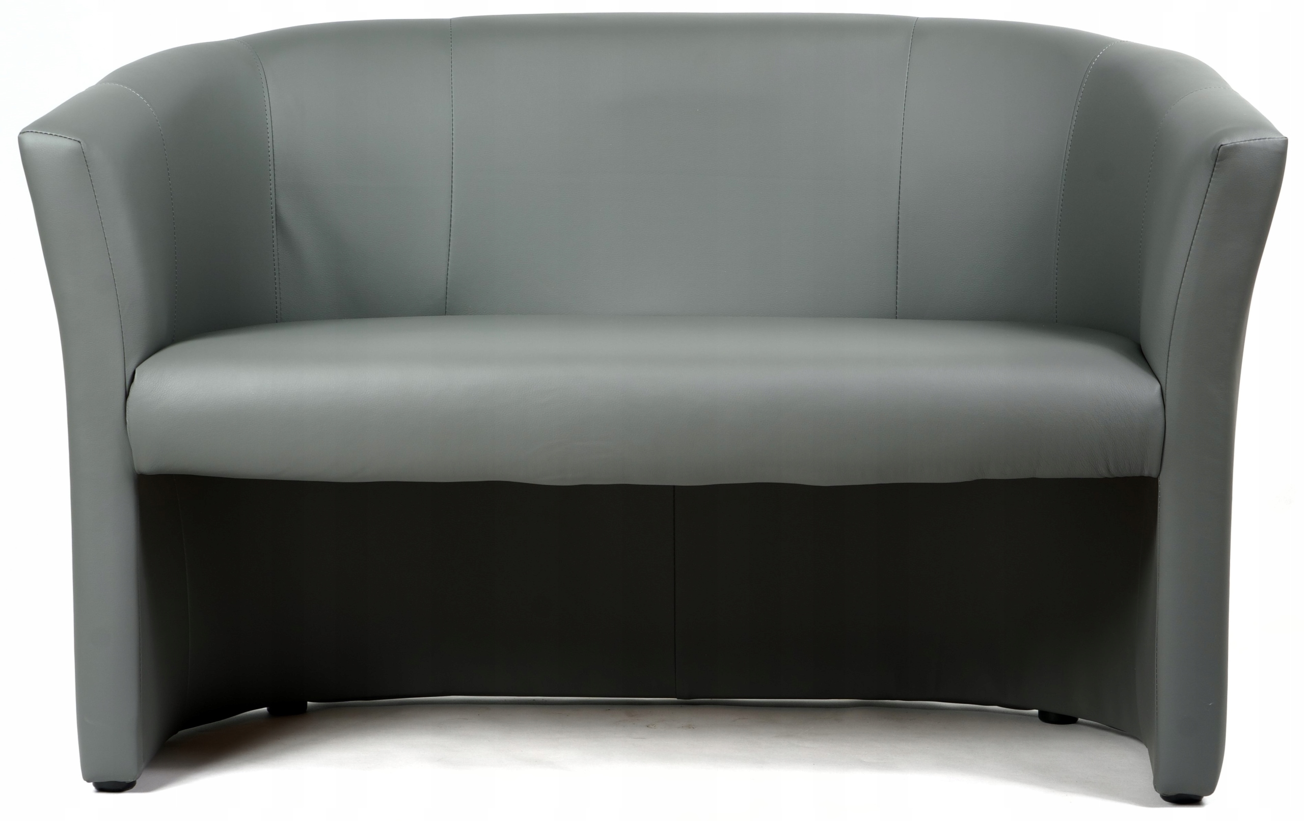 Pohovka do čekárny Kancelář kadeřníka Hotelu Salonu 2 Osobní Ekokůže Šedá