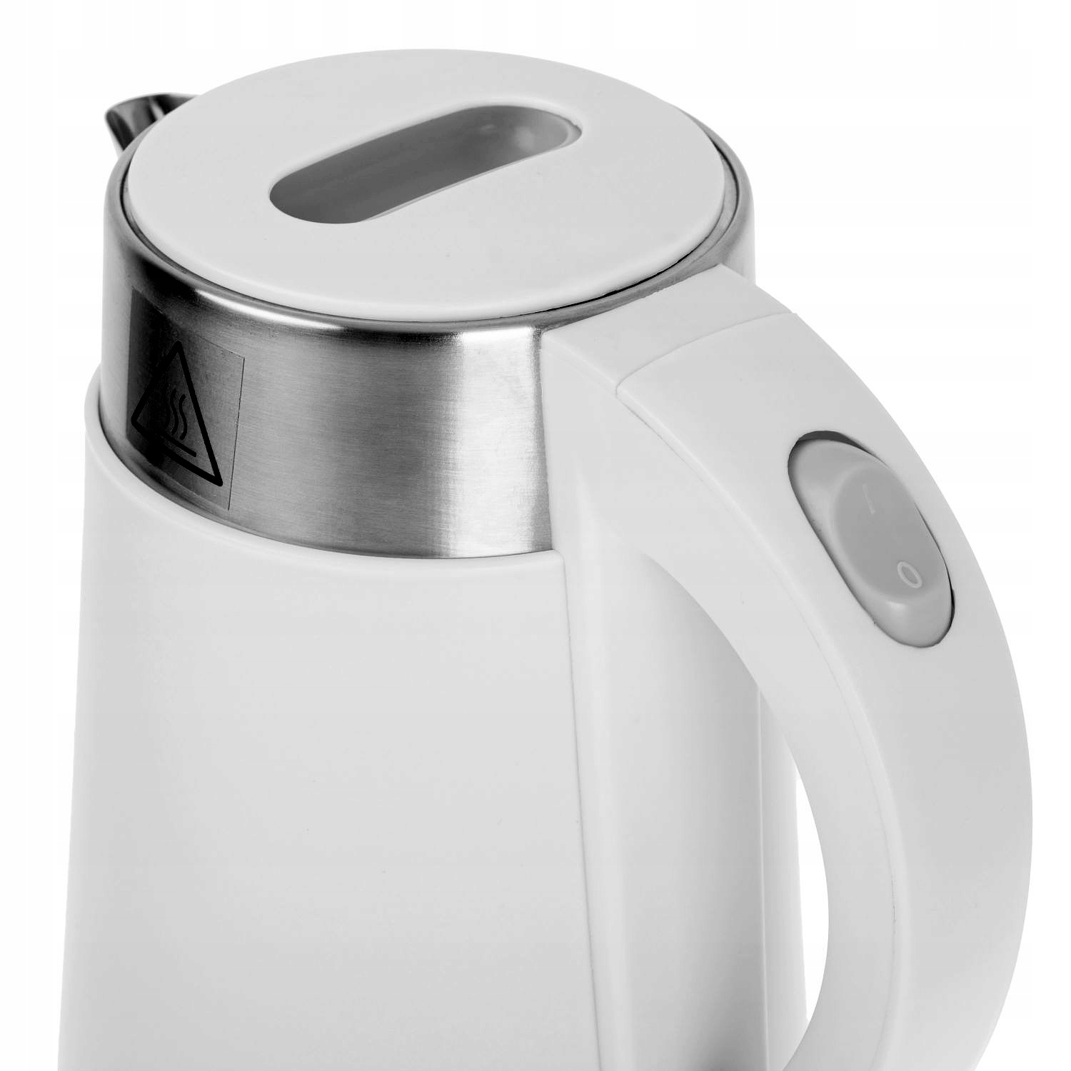 Czajnik Metalowy AD 1372 0,6L Biały - Automatyczne Wyłączanie