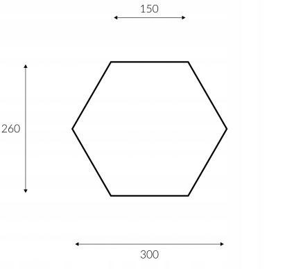 DREWNIANE PANELE ŚCIENNE MOZAIKA HEKSAGONY MAXI 3D DĄB NATURALNY Jednostka sprzedaży paczka