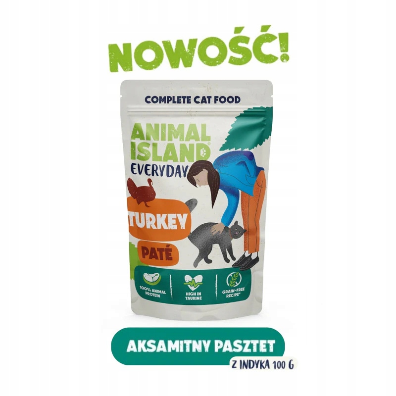 Levně 10 x Animal Island Kapsička pro kočky Everyday paštika krůta 85 g