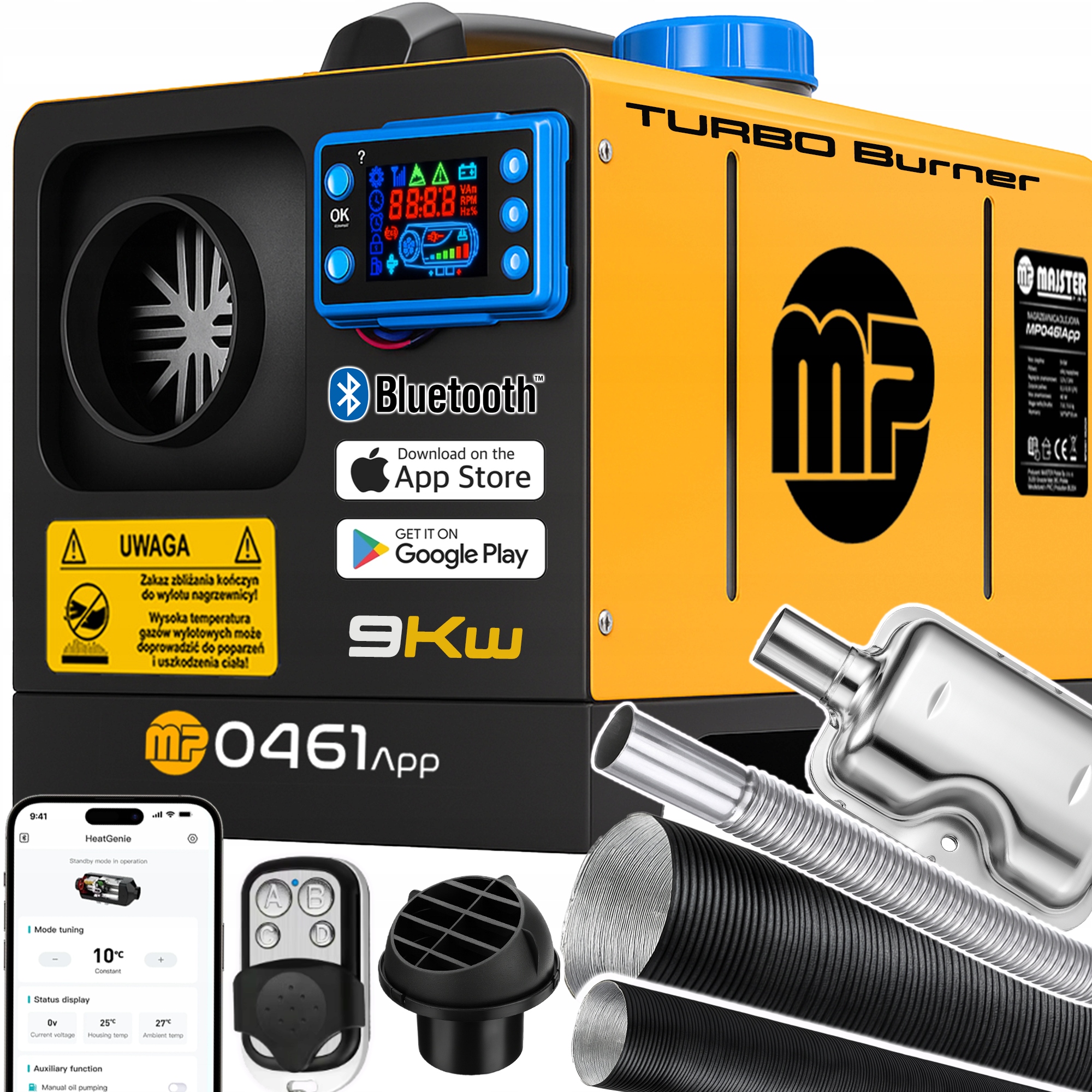 Nagrzewnica spalinowa 9kW z Bluetooth