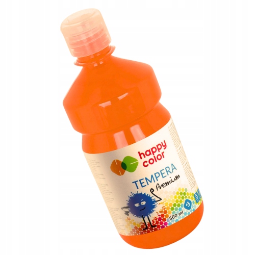 HAPPY COLOR FARBA TEMPERA PREMIUM POMARAŃCZOWA 500ml