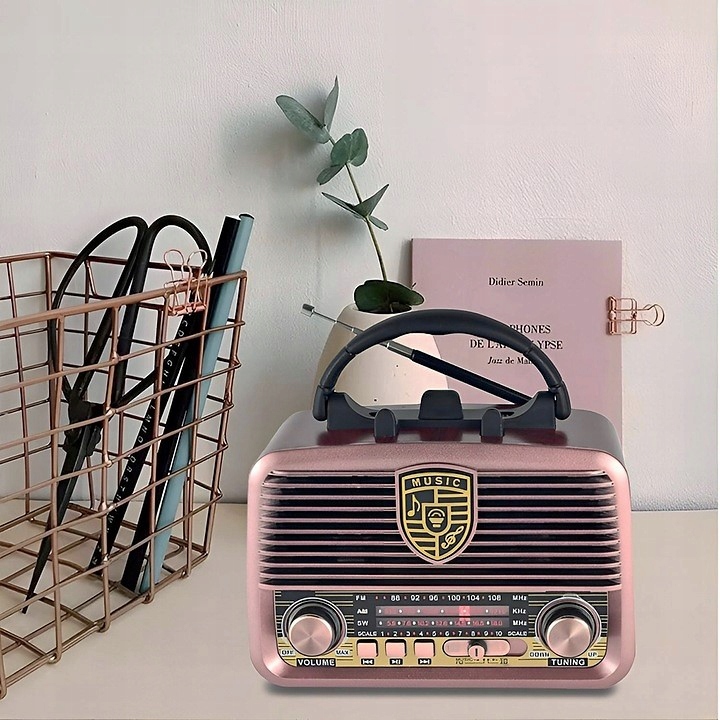 RADIO RETRO PRZENOŚNE KUCHENNE BLUETOOTH USB Szerokość produktu 21 cm