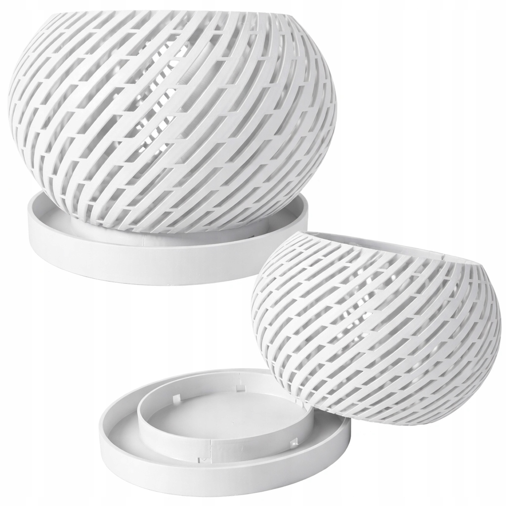 Stylový květináč na orchidej, domácí přístup vzduchu ke kořenům, tác 13 cm