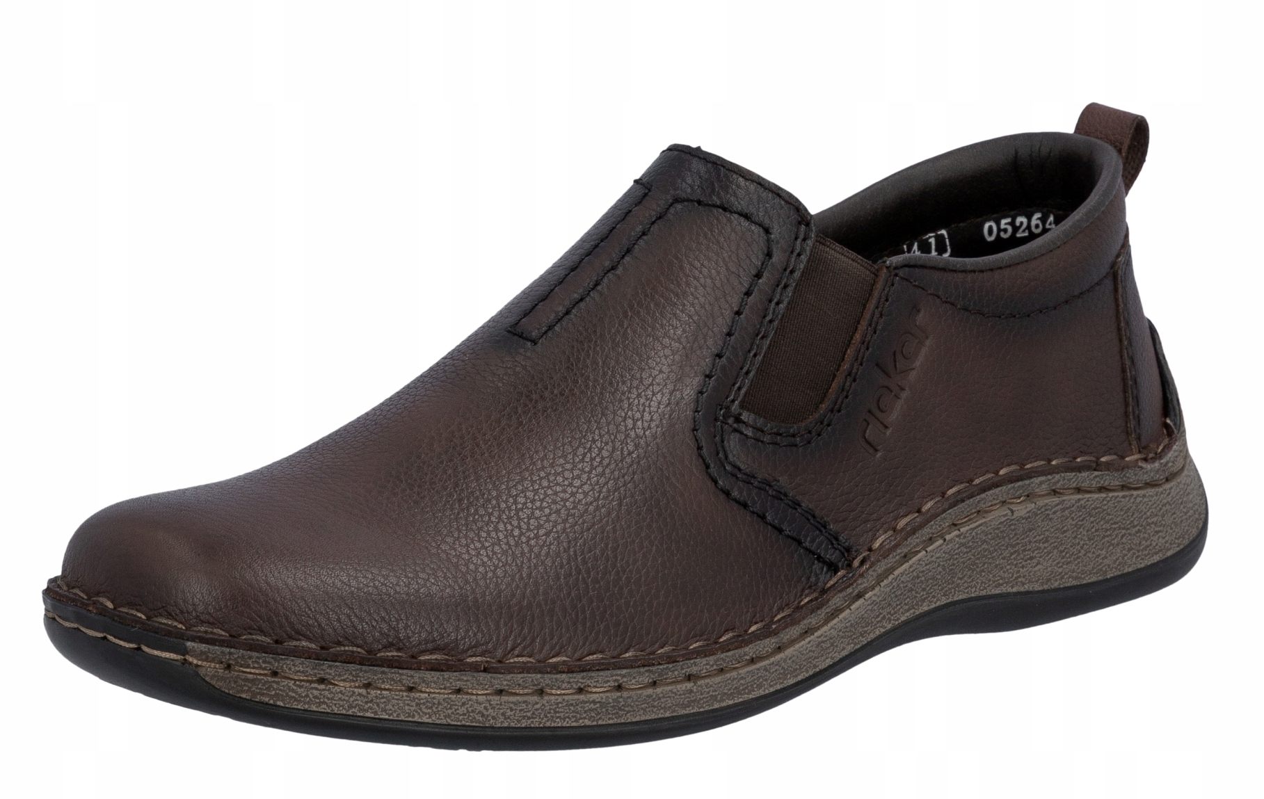 Rieker 05264-26 vel.42 hnědé nazouvací kožené polobotky pro muže