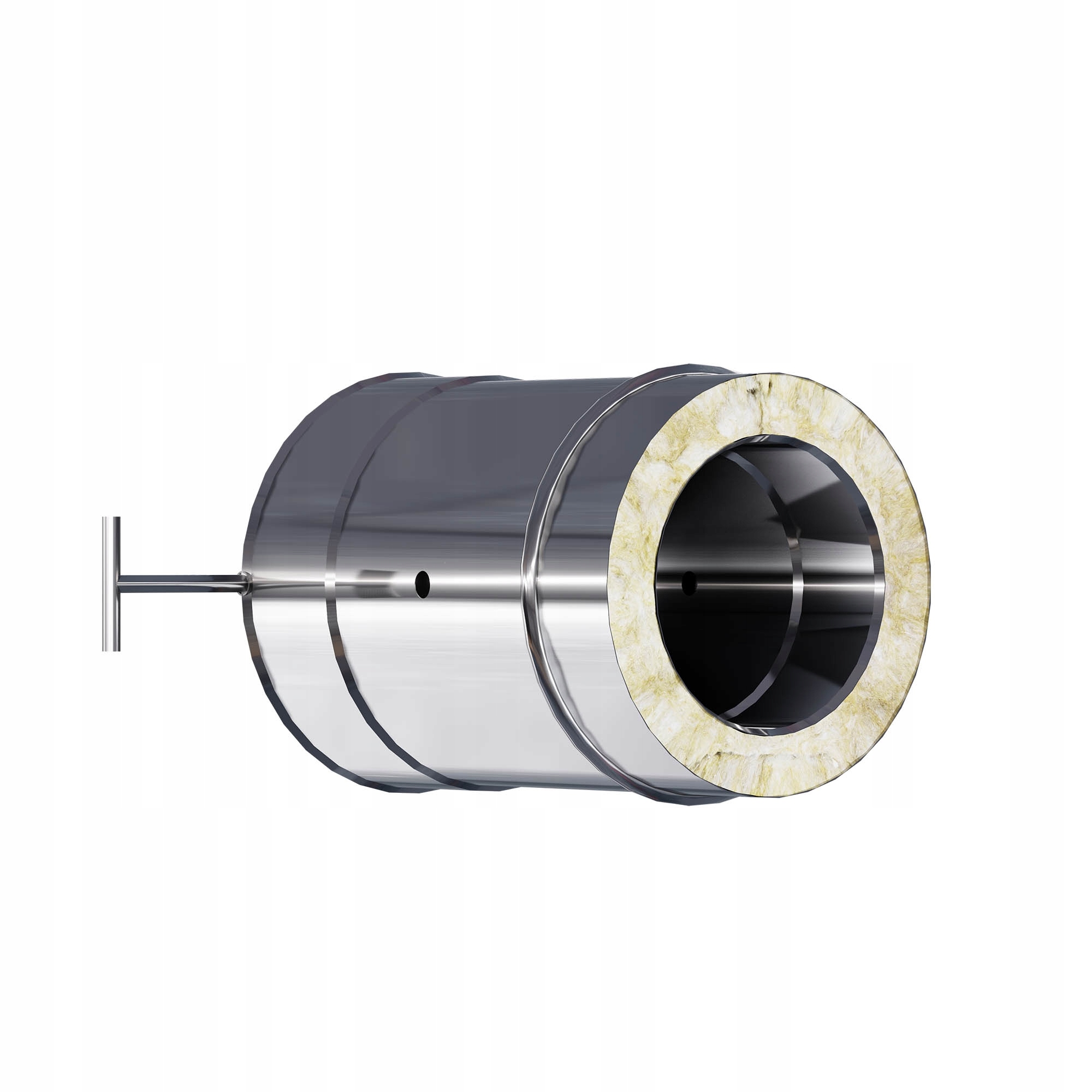 Kzd Dvoustěnná izolovaná škrticí klapka fi 150 gr. 0,8 mm komínový kluzák