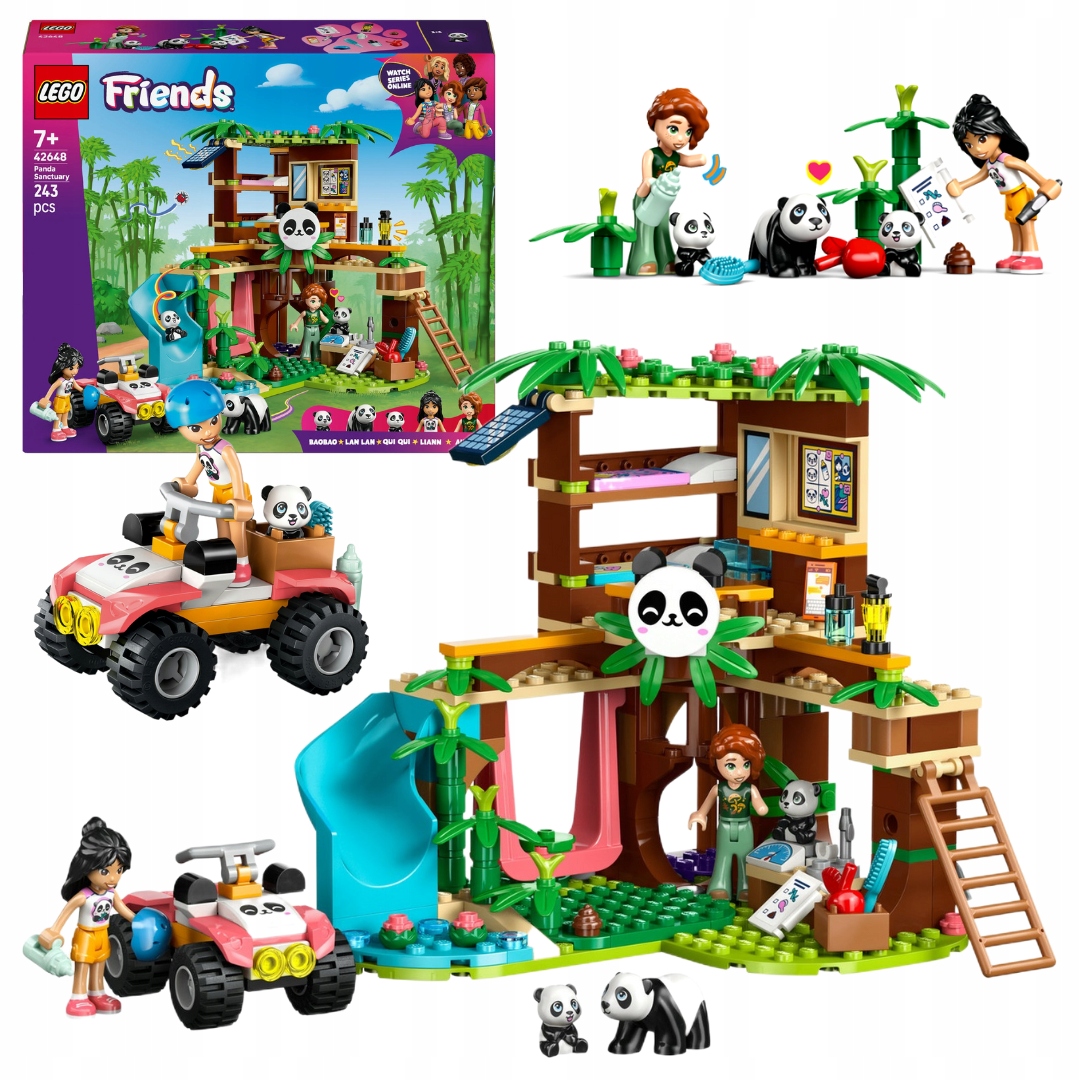Lego Friends 42648 Péče o Panda v rezervaci Panda Domeček na stromě