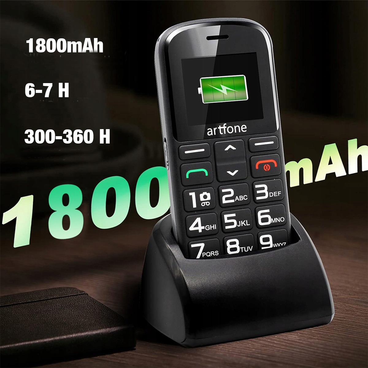 TELEFON Z KLAPKĄ KOMÓRKA GSM SIMPLE DLA SENIORA RADIO SOS DUŻE CYFRY Wbudowana pamięć 32 MB