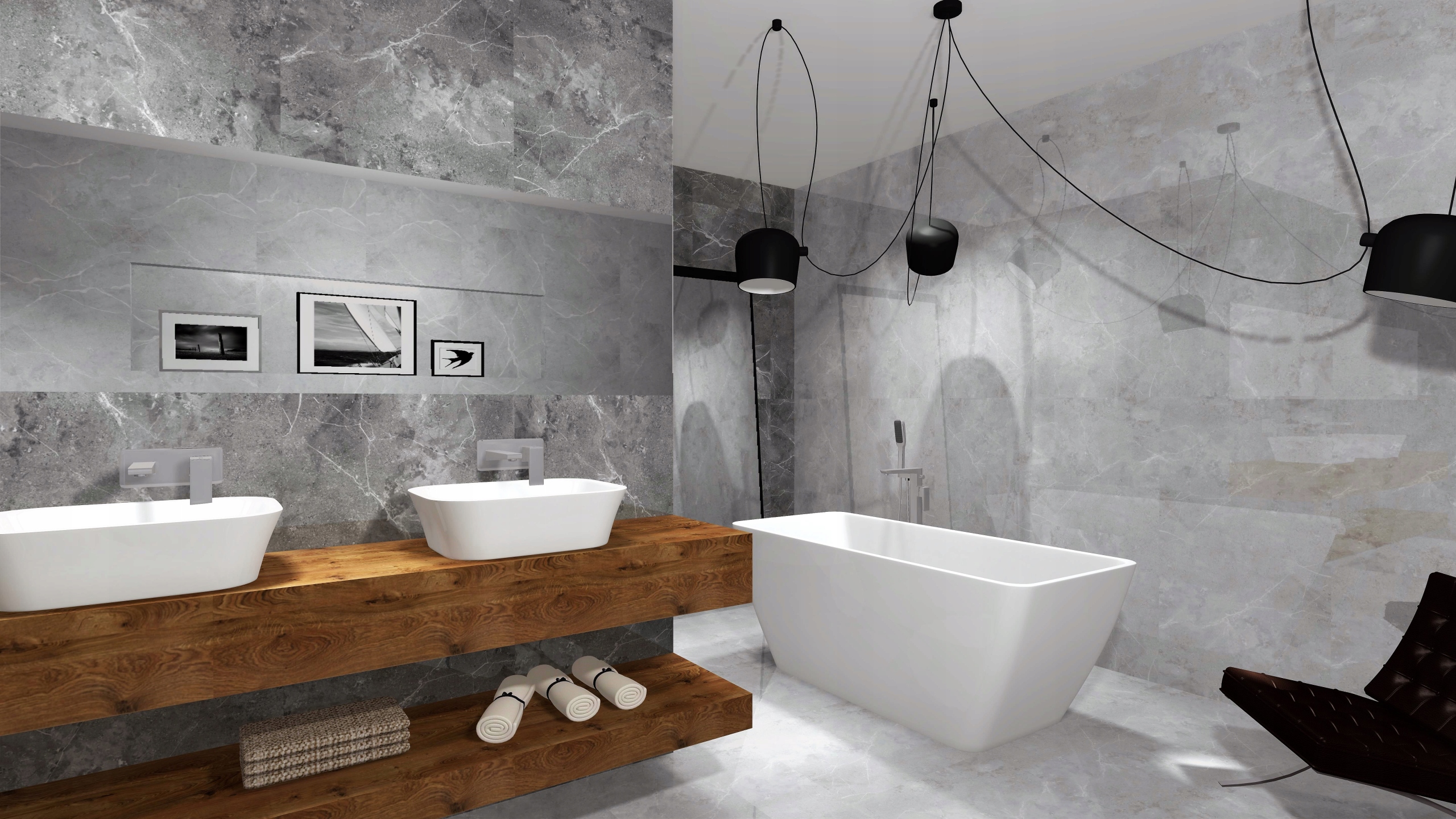 PŁYTKI PODŁOGOWE GRES MARMUR 60x60 HAMBURG SILVER Szerokość produktu 60 cm