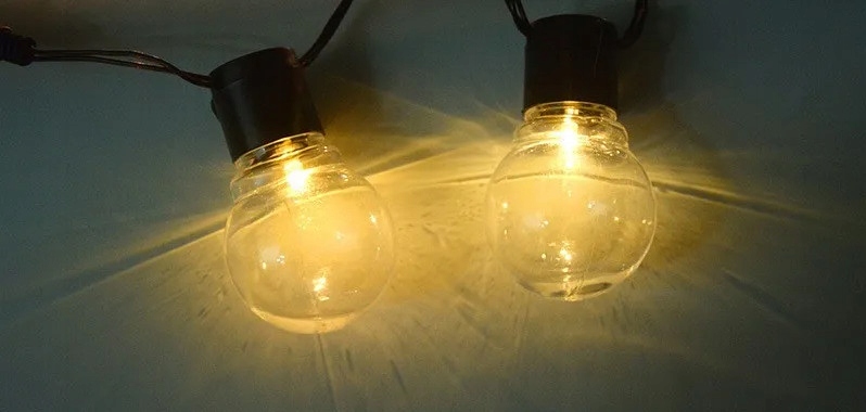 GIRLANDA SOLARNA Lampki Ogrodowe 20LED Wiszące 420 Seria GIRLANDA SOLARNA 40 x ŻARÓWEK LED 5m