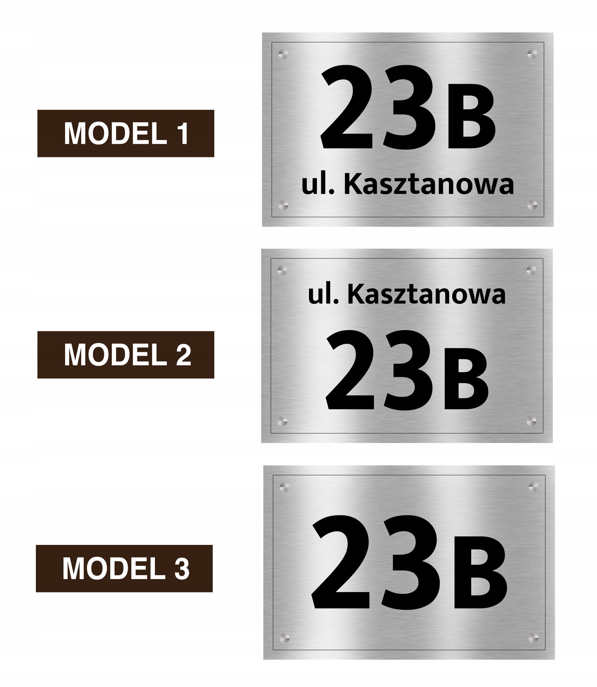 tabliczka tablica ADRESOWA numer domu 30x20 Wysokość produktu 20 cm