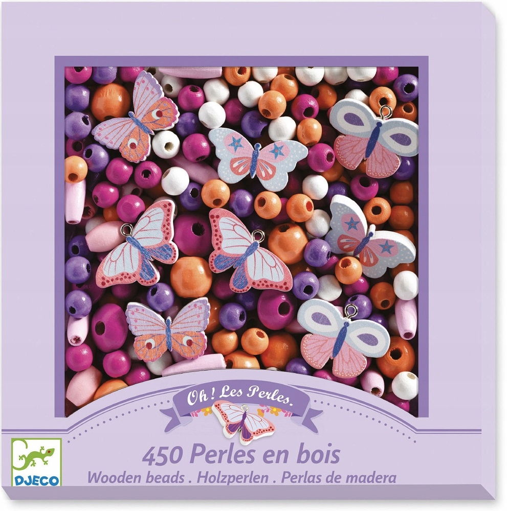 

Drewniane Koraliki do tworzenia biżuterii Djeco 4+