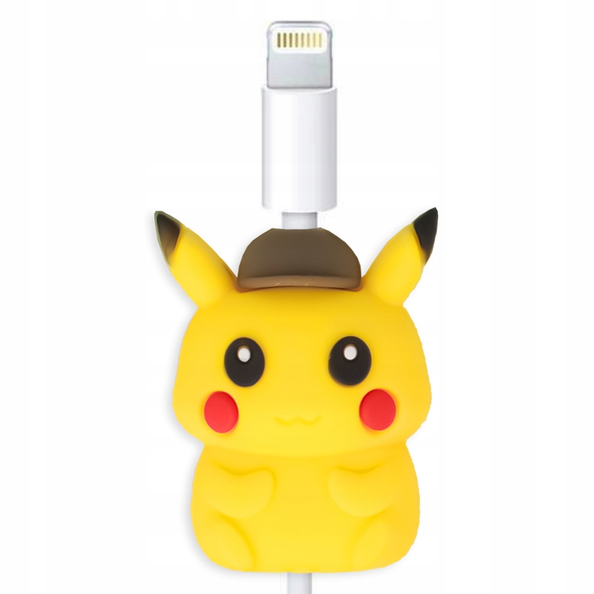 OSŁONKA KABLA Na Kabel USB Ładowarkę SŁUCHAWKI PIKACHU DETEKTYW POKEMON