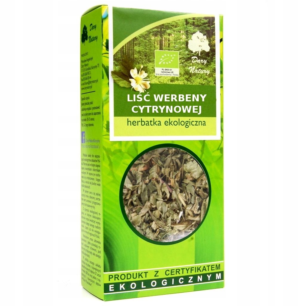 

Herbatka Liść Werbeny Cytrynowej Bio 25 g Dary N