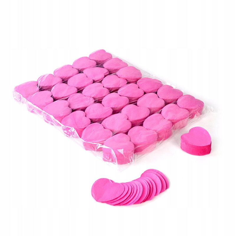 Konfetti Różowe Serce 1kg OH!FX Niepalne