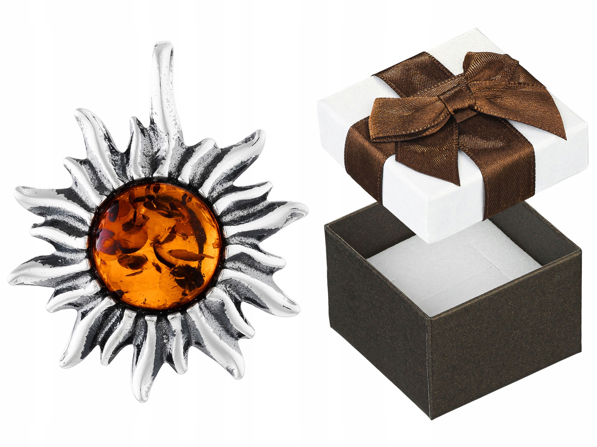 Stříbrný přívěsek Amulet Slunce Oxidovaný Přívěsek Slunce Stříbro 925