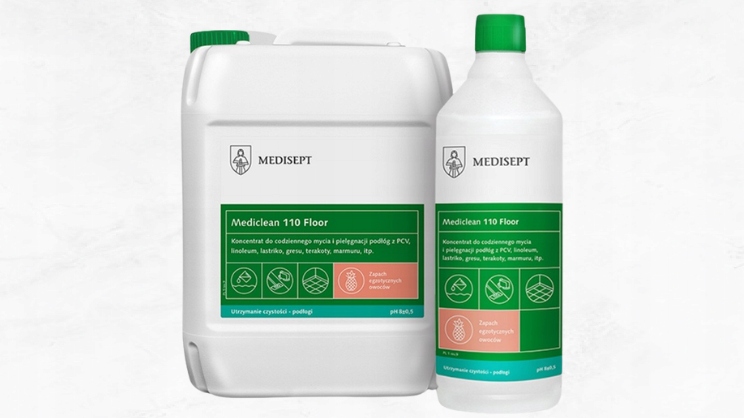 MEDISEPT KONCENTRAT DO MYCIA PODŁÓG POMARAŃCZA 5L Przeznaczenie do dezynfekcji do podłóg