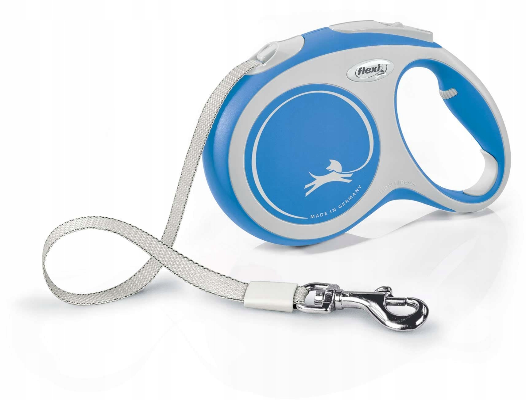 Levně Vodítko pro psa Flexi New Comfort, páska, modré, S, 5m, 15kg