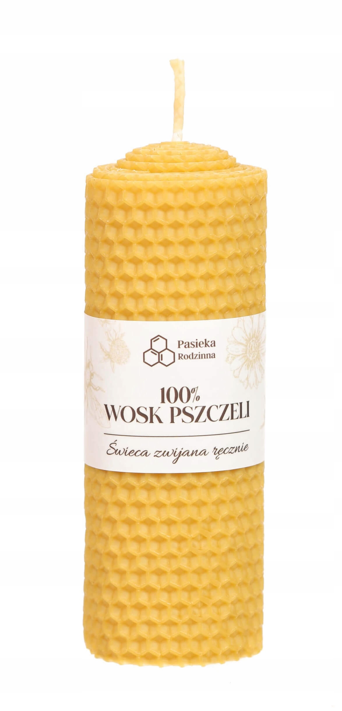 

Świeca z węzy pszczelej 12/5 cm 100% wosk