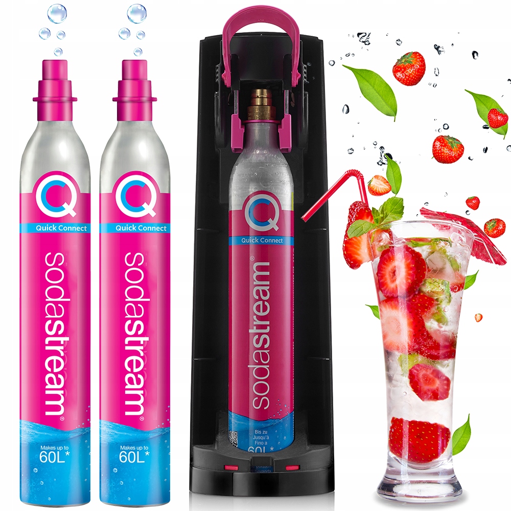 SODASTREAM CYLINDER NABÓJ BUTLA Z GAZEM CO2 QUICK CONNECT DO SATURATORA x2
