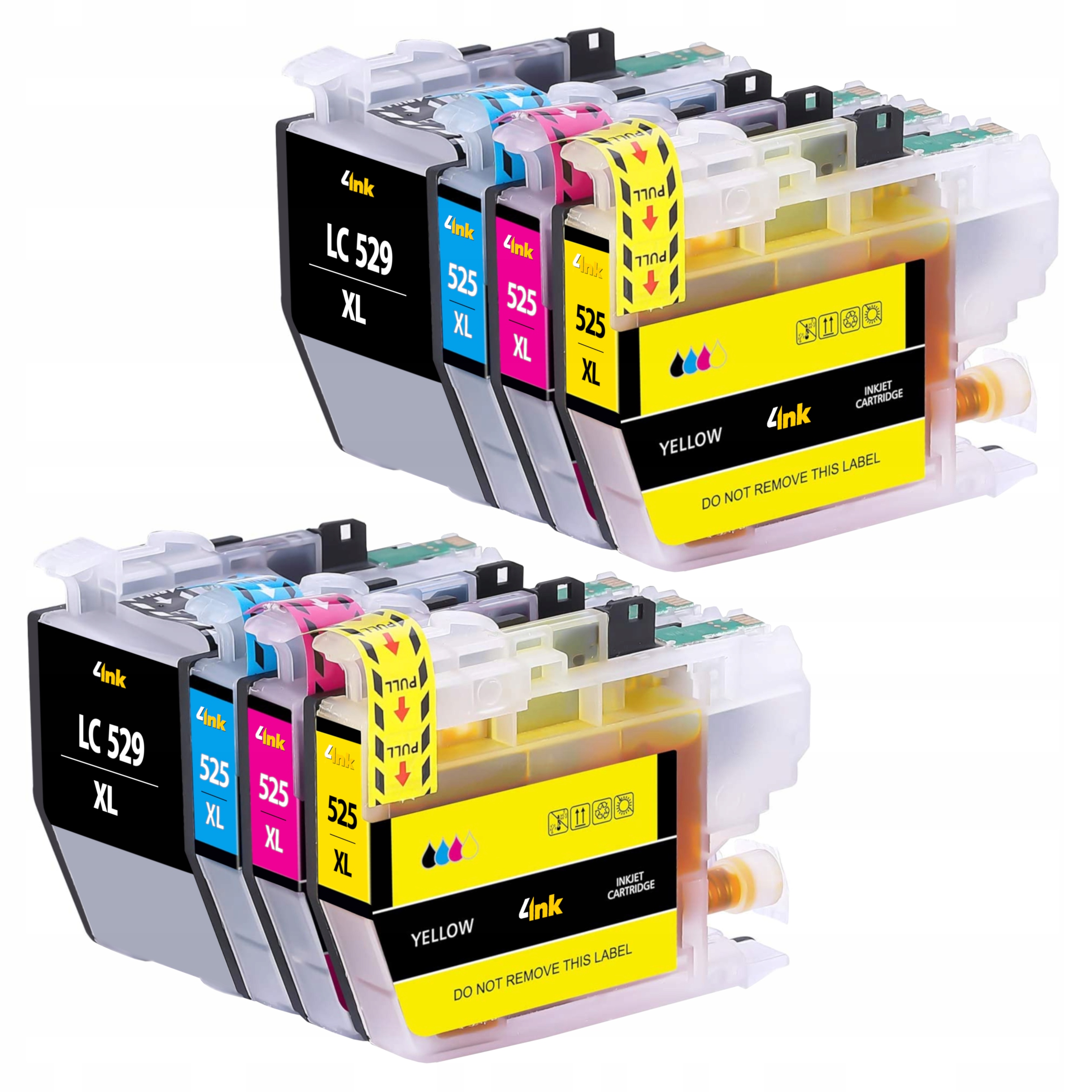 

8x Tusz Do Brother DCP-J100 DCP-J105 MFC-J200 XL
