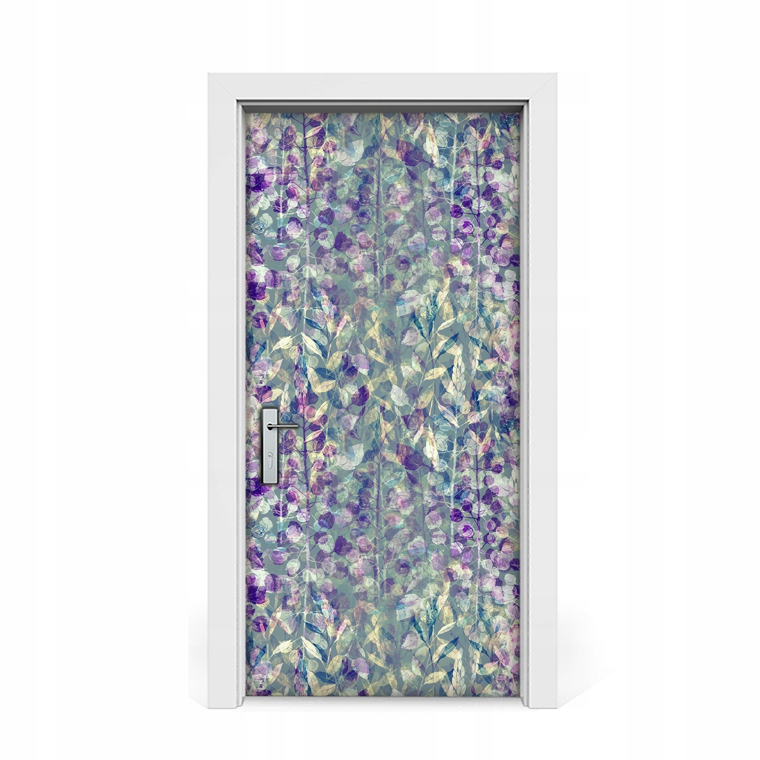 

Naklejka na drzwi Natura fioletowe liście 95x205