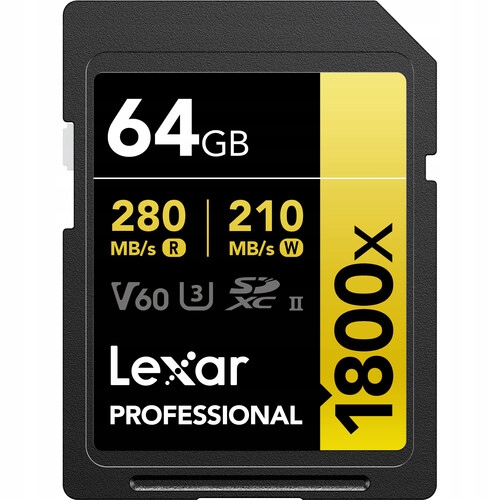 Lexar Gold Sdxc Professional 64GB Uhs-ii C10 1800x V60
