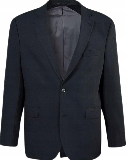 Jp 1880 Černá Pánská Sako S Vlnou Plus Size 66 Jyc