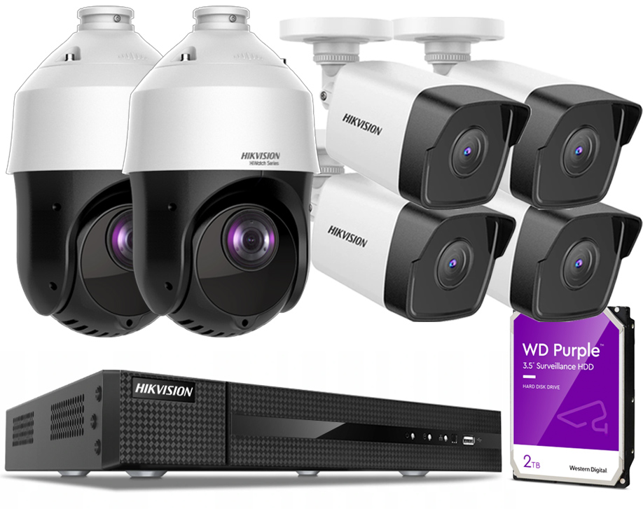 Sada s Ip kamerami Ptz Ir 100 M H.265 Venkovní