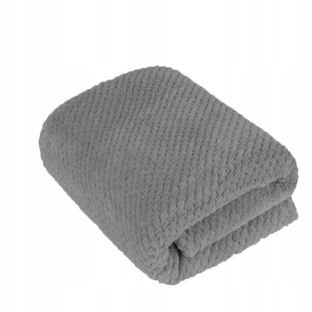 ОДЕЯЛО, ПОКРЫВАЛО, ПЛЕД 200x220 СЕРЫЙ ЦВЕТА РИКИ ТОЛСТЫЙ