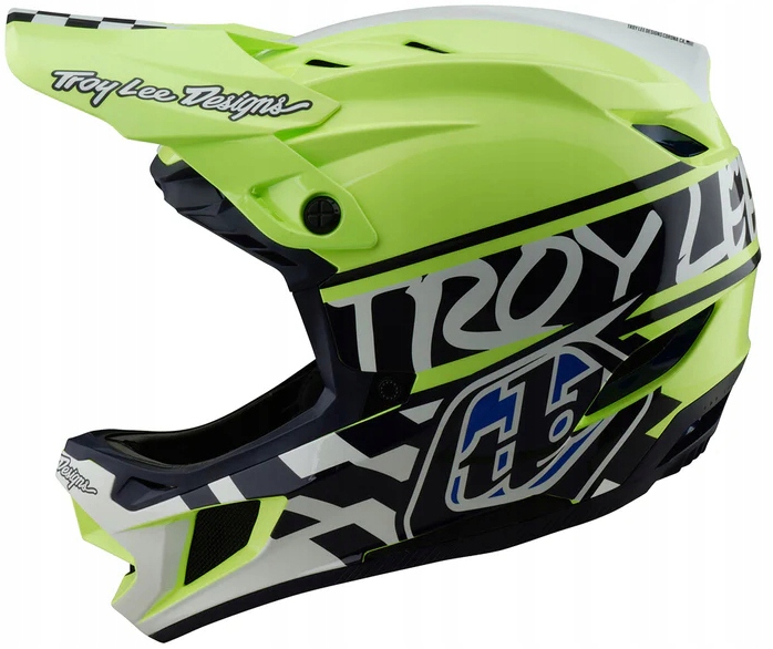 Cyklistická přilba Troy Lee Designs D4 Polyacrylite Fifty-50 Nvy/Glo M 57-58 cm