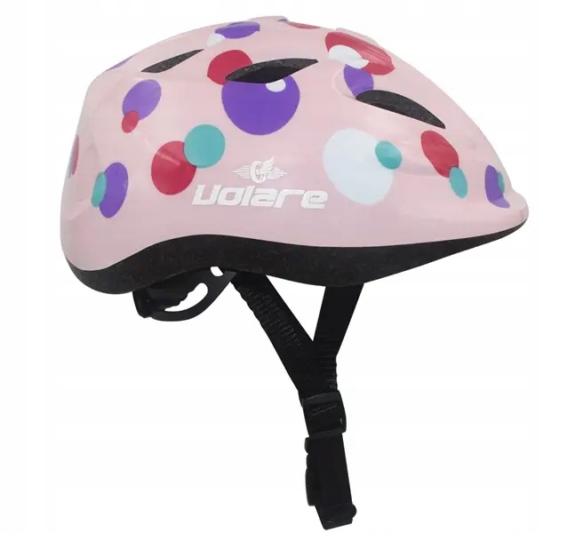 Kask ochronny Volare różowy 47-51 cm dziecięcy rower hulajnoga Tüv Gs